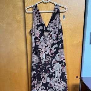 La Redoute Women's Dress ~ Paisely Brown and Pink Size 12